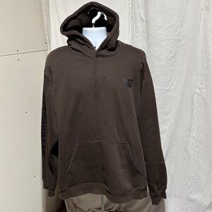 Caterpillar Men's Chocolate Brown Hoodie